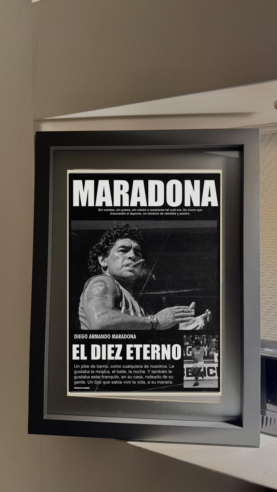 Cuadro Maradona El diez eterno