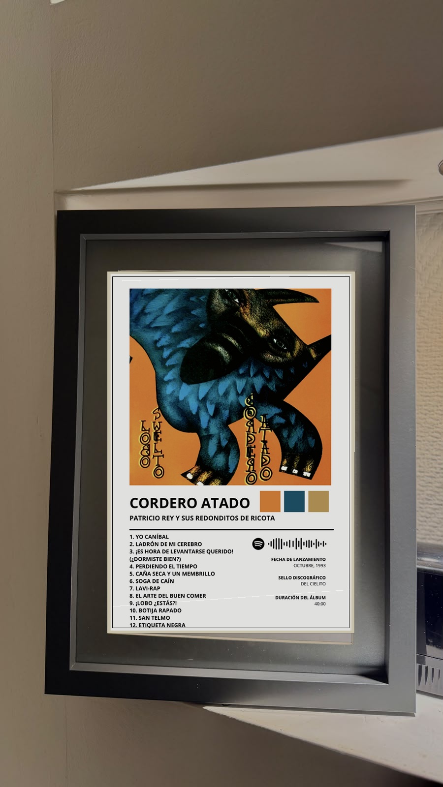 Cuadro Cordero atado