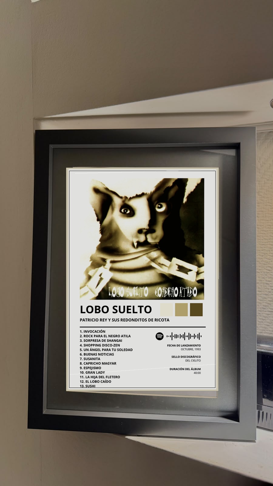 Cuadro Lobo suelto